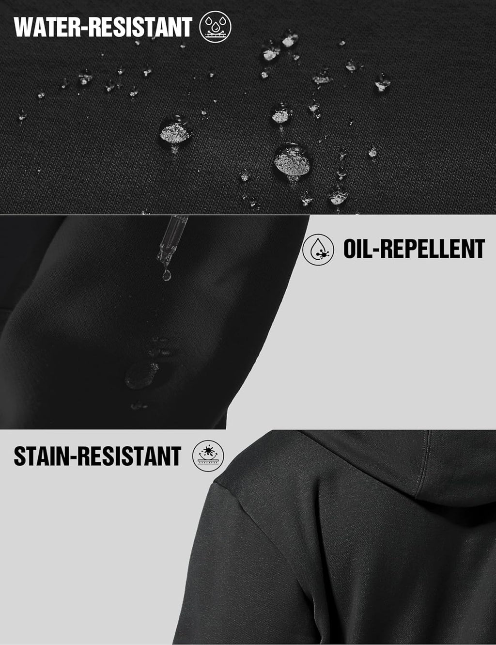 Mens Quarter Zip Hoodie with Hidden Pocket Waterproof Zip up Hoodies Heavyweight Mock Neck Zipper Sweatshirts