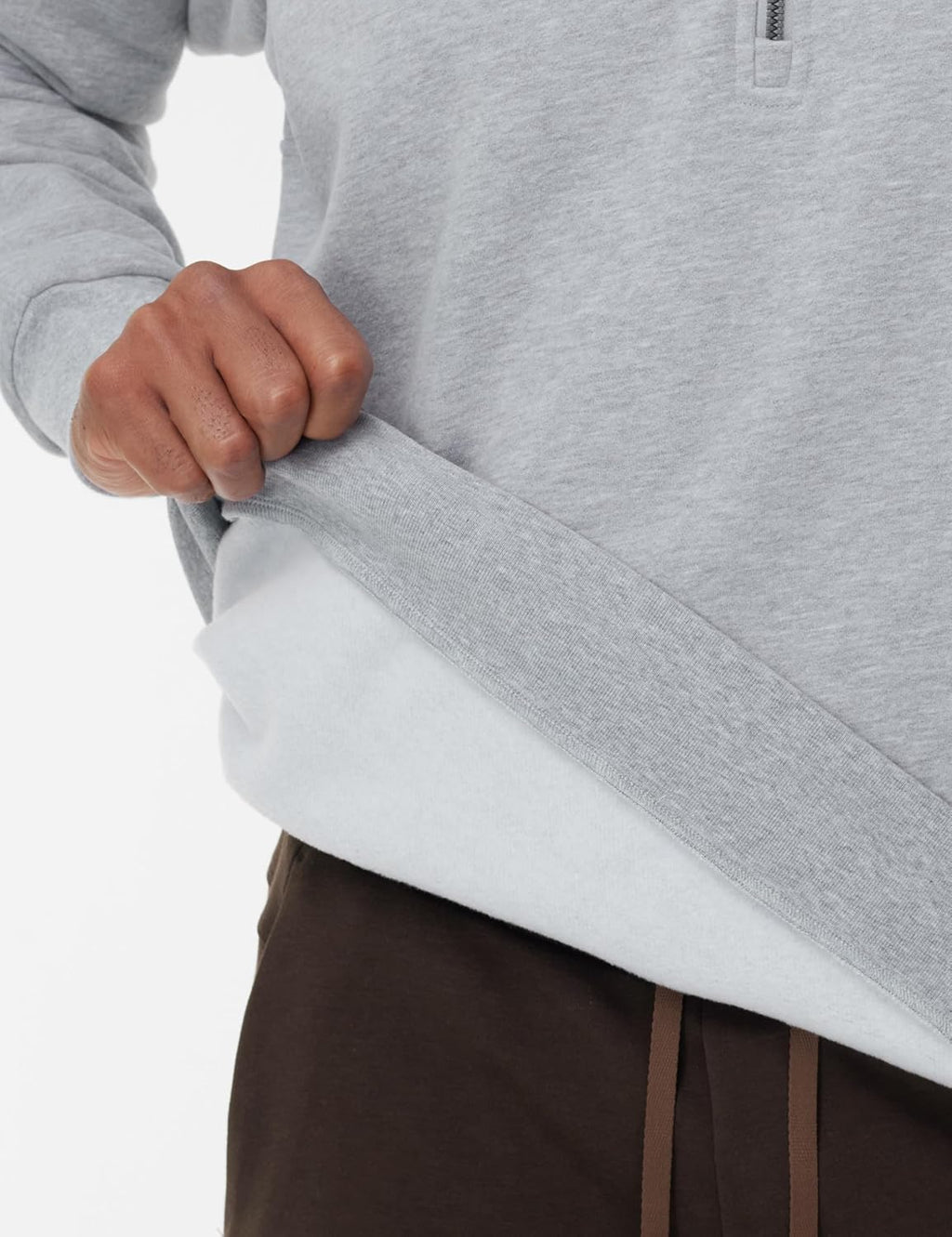 Men'S Half Zip Fleece Pullover Sweatshirts Midweight Mock Neck Workout Sweat Tops