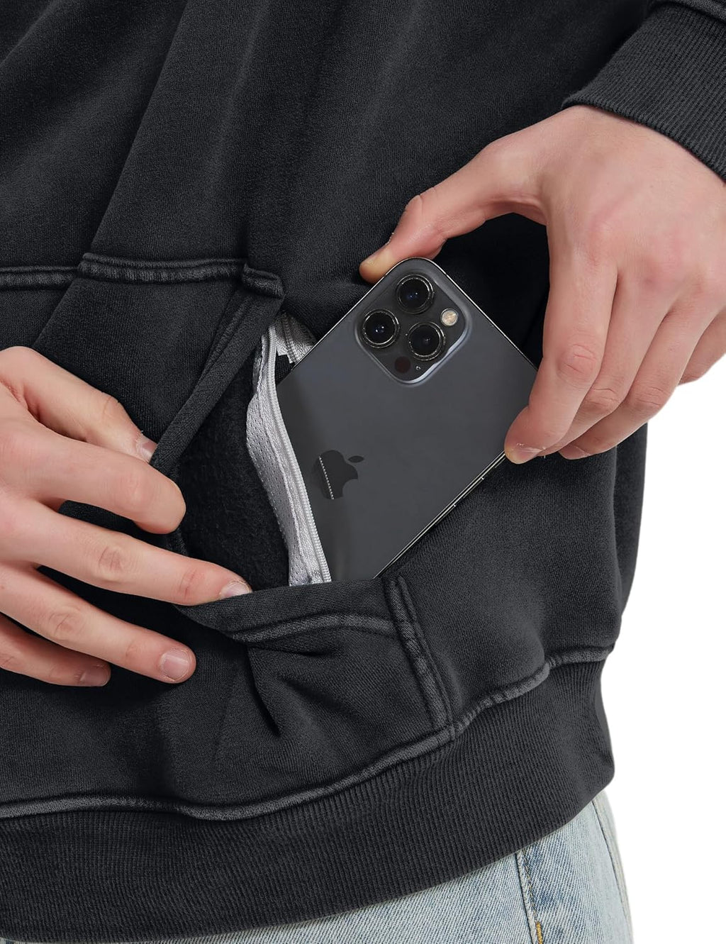 Mens Hoodies Fleece Fall Fashion Outfits Half Zip Sweatshirts Winter Jackets Oversized Pullover Tops Clothes 2025