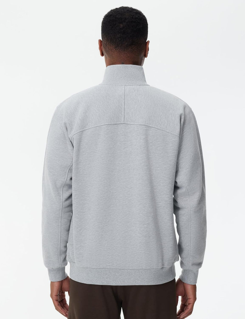 Men'S Half Zip Fleece Pullover Sweatshirts Midweight Mock Neck Workout Sweat Tops