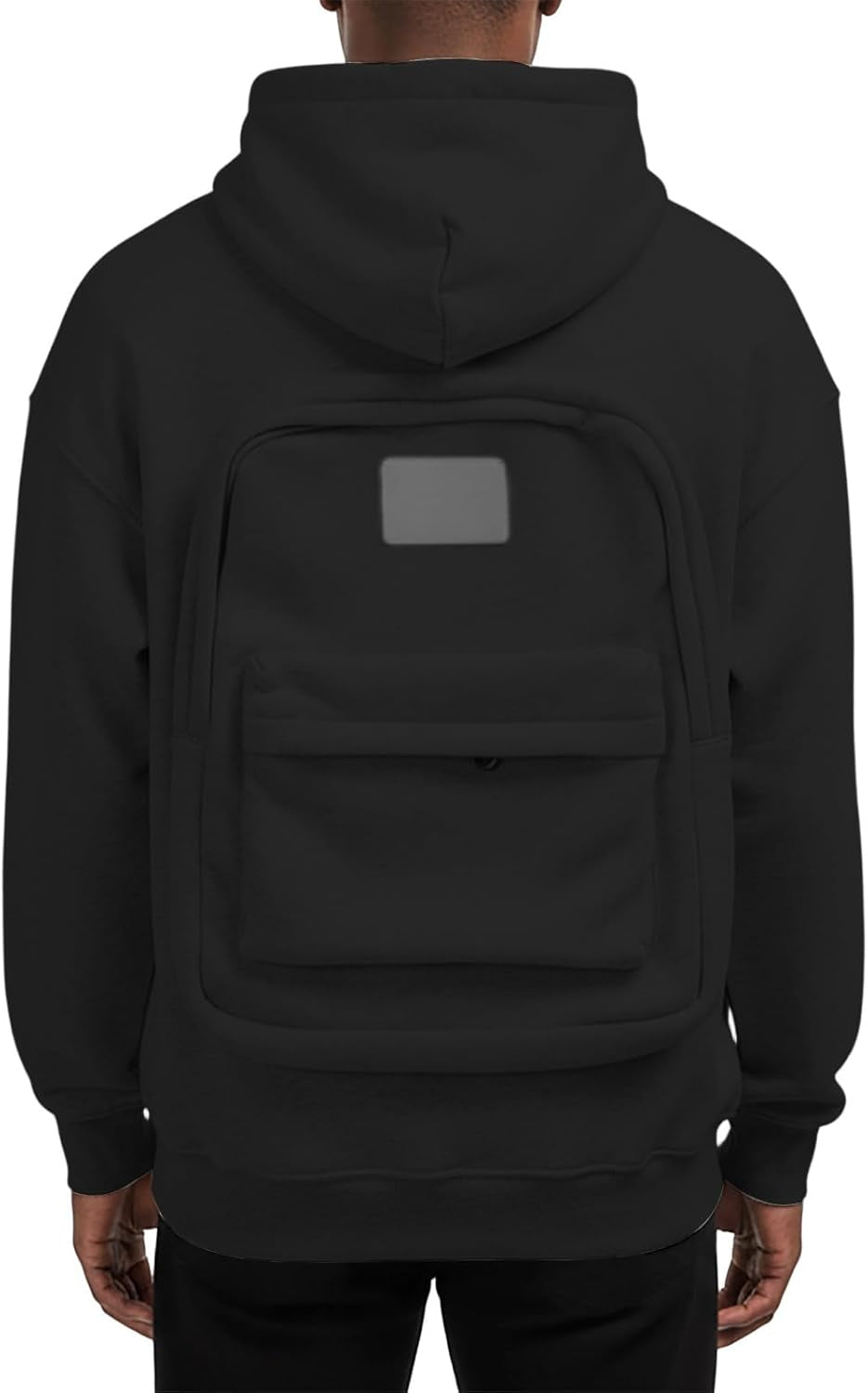 Backpack Hoodie Travel Hoodies with Hidden Pockets Comfort Zipper Pullover Hooded Sweatshirt for Men Women Outdoor Vacation