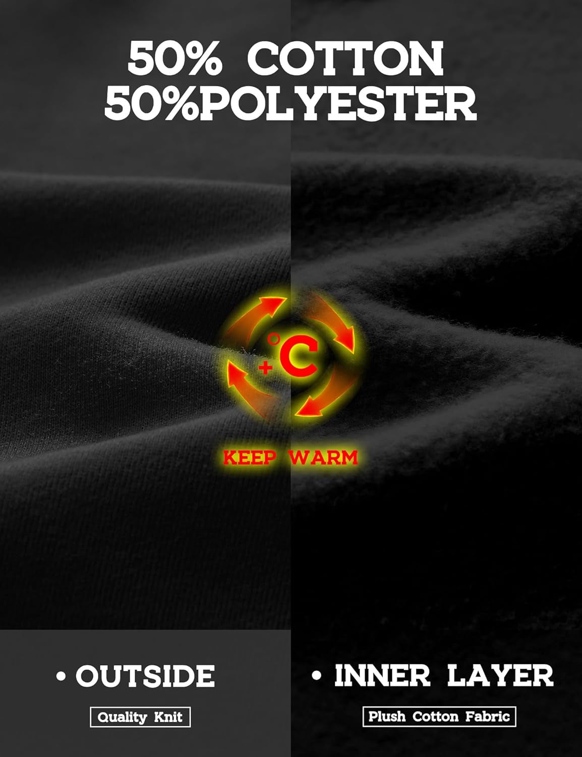 Mens Hoodies Half Zip up Oversized Sweatshirts Fleece Cotton Quarter Zip Hoodie Pullover Fall Winter Outfit