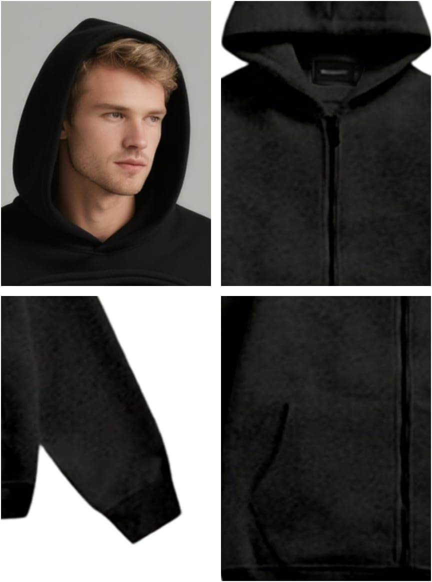 Backpack Hoodie Travel Hoodies with Hidden Pockets Comfort Zipper Pullover Hooded Sweatshirt for Men Women Outdoor Vacation