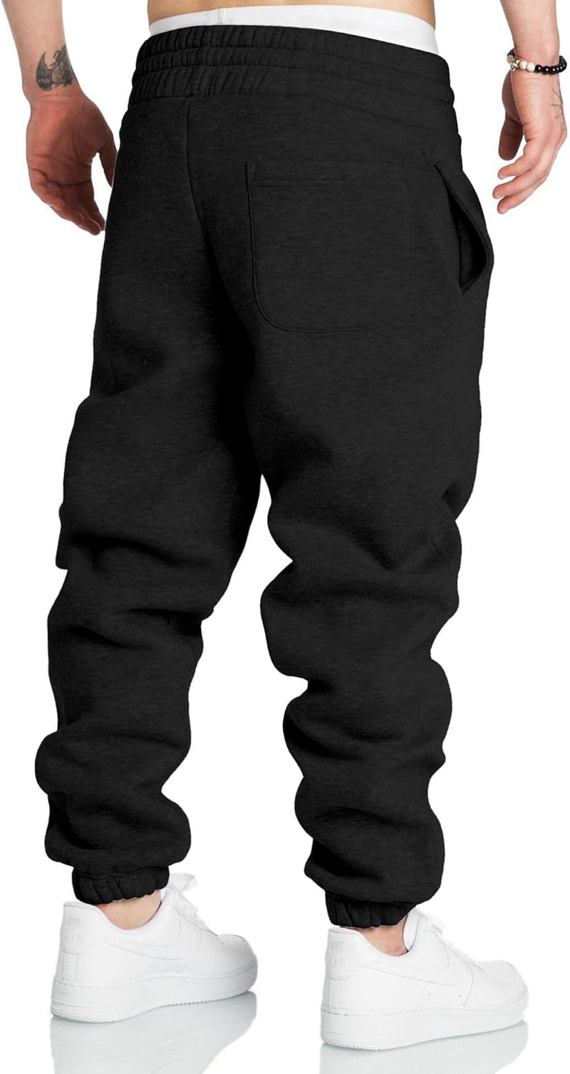 Men'S Sweatpants Casual Cotton Tapered Joggers Athletic Sweat Pants for Men Workout Running with Pockets