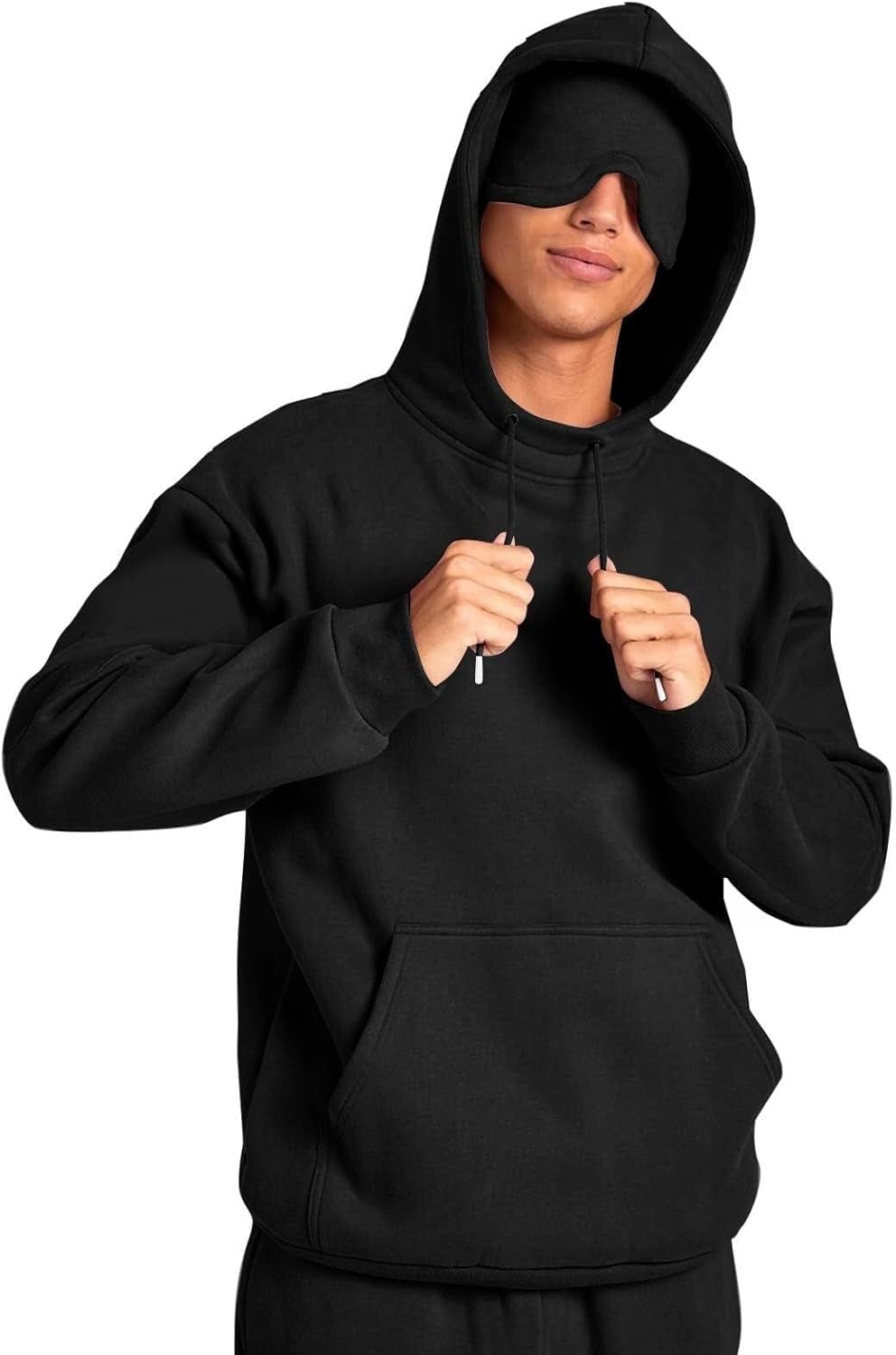 Sweatshirts for Men,Oversized Hoodies, Sweatshirt with Built in Eye Mask & Hidden Pockets, Mens Hoodies Pullover